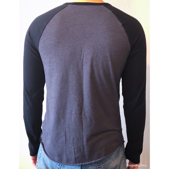 Men’s Pink Floyd Darkside of the Moon Raglan Shirt - Picture 4 of 7